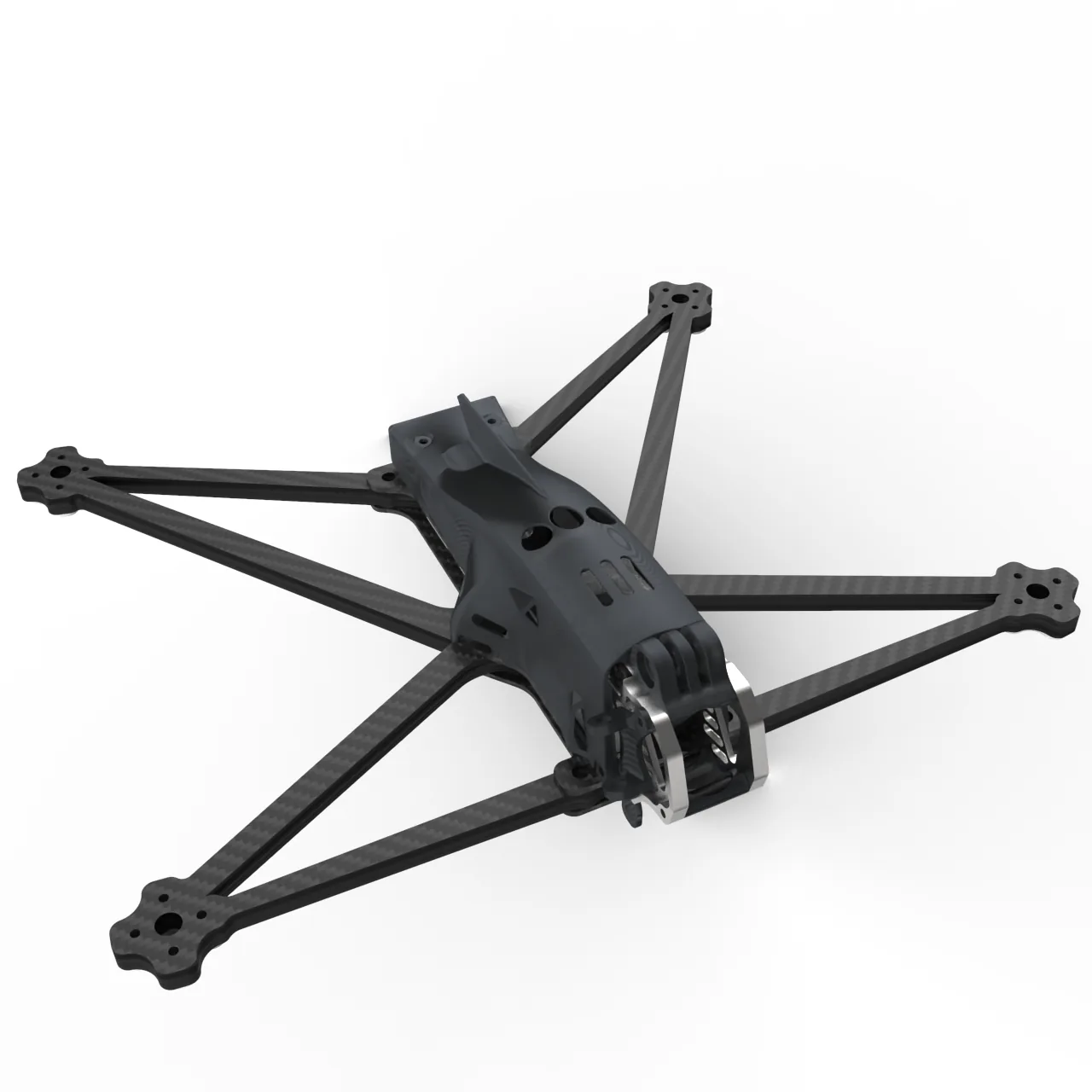 Châssis FPV Oxylus Long Range 10.5 pouces en carbone avec bras W et géométrie deadcat
