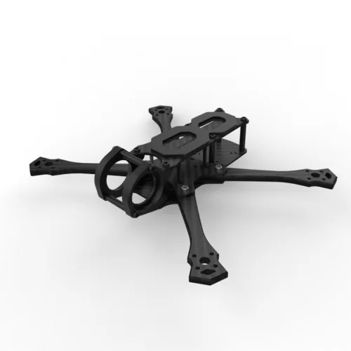 Châssis FPV Pragma C 5 pouces avec cage aluminium pour DJI O3 et O4 Pro, design AuxPlumes
