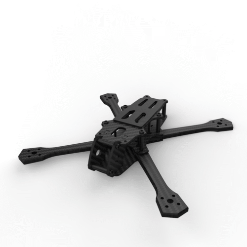 Châssis FPV Primal C30 5 pouces en carbone true-X avec cage 30° pour action camera, design AuxPlumes