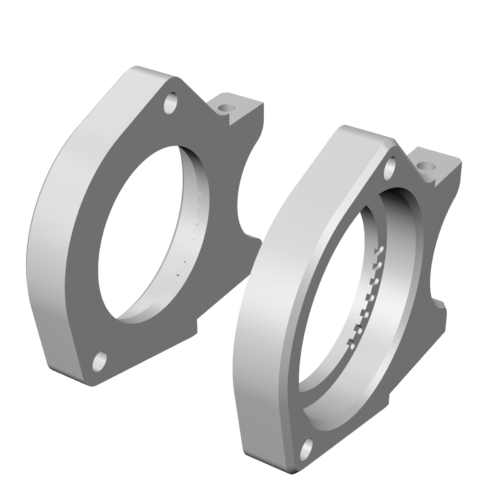 Pragma C 5″ — Flancs de cage alu (paire)