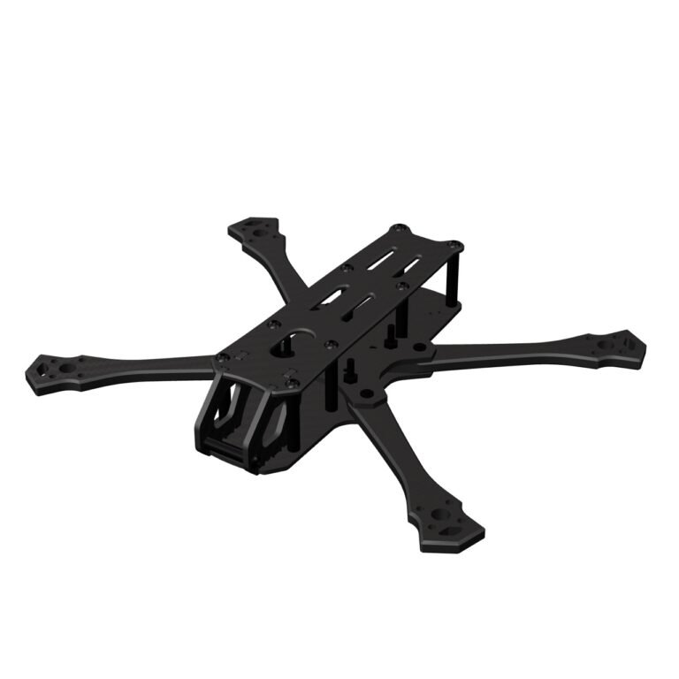 Châssis FPV Pragma C45 v2 5 pouces, cage carbone 45°, design AuxPlumes