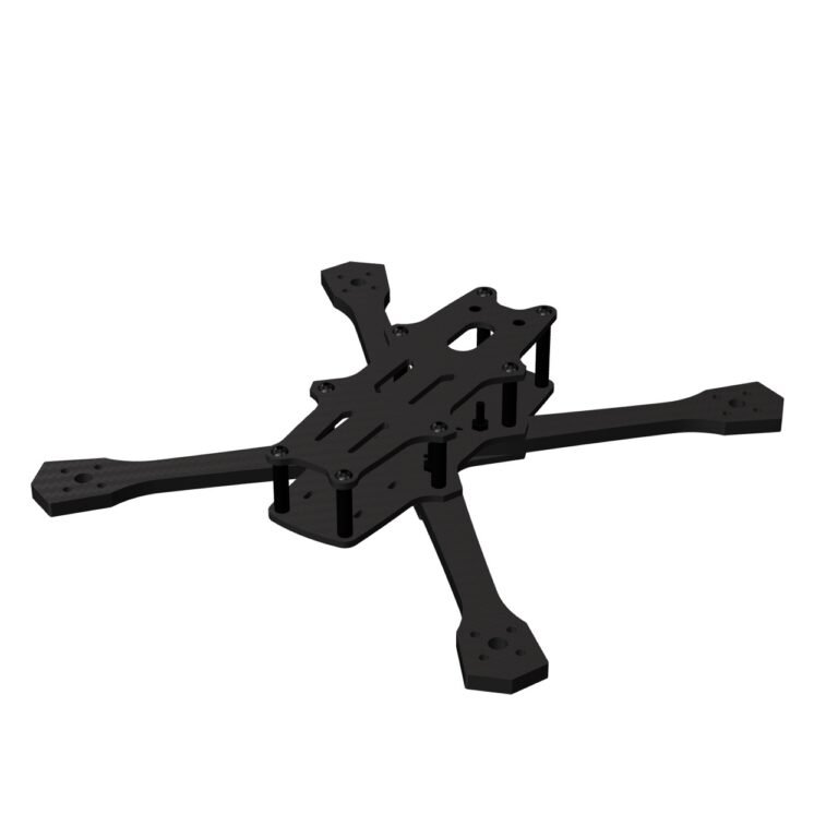 Châssis FPV Primal 5 pouces sans cage, carbone, design AuxPlumes